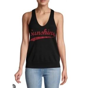 Zadig & Voltaire Black Sunshine Merino Wool Tank Top Size XS